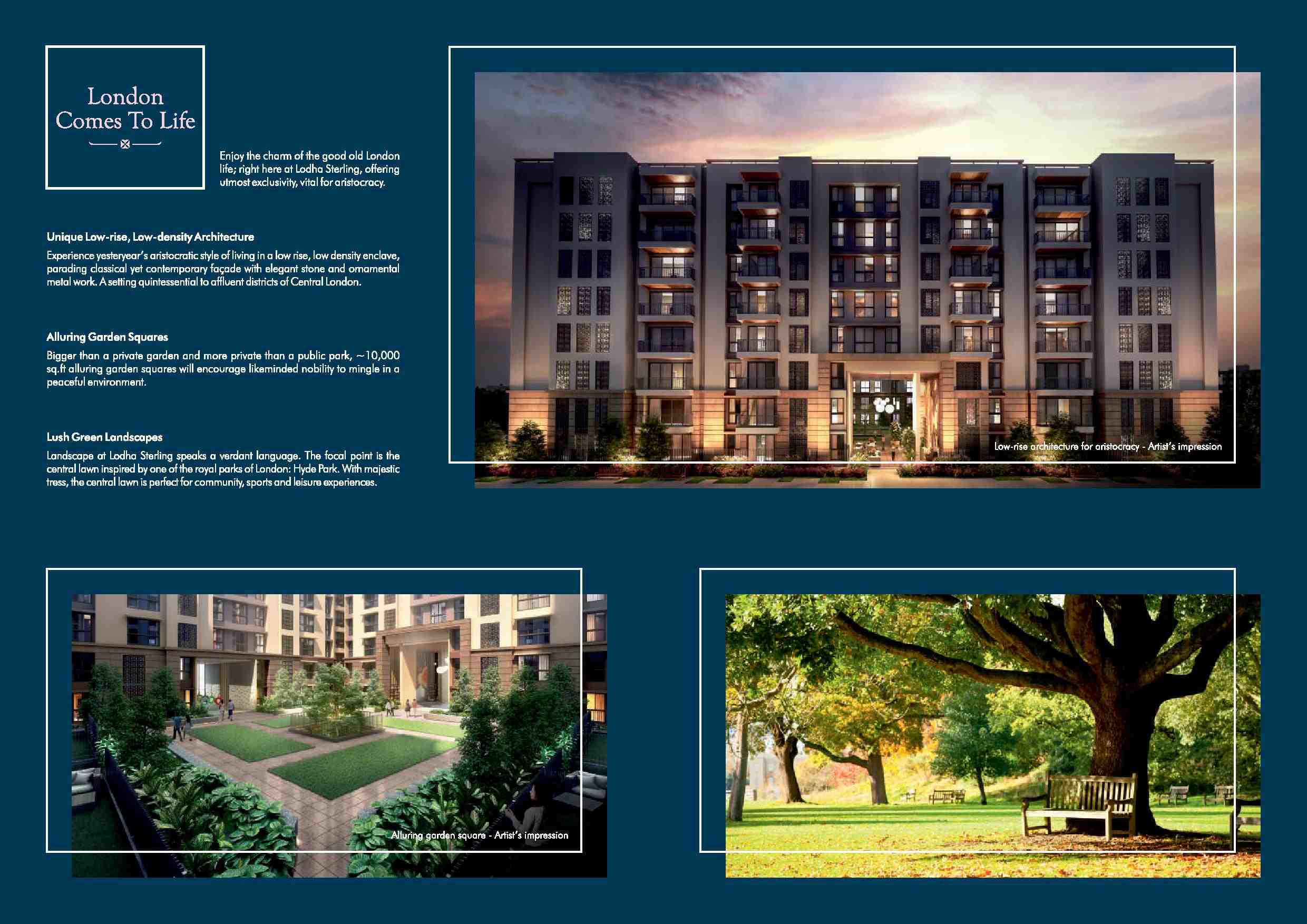 Enjoy the charm of the good old London life at Lodha Sterling in Mumbai Update